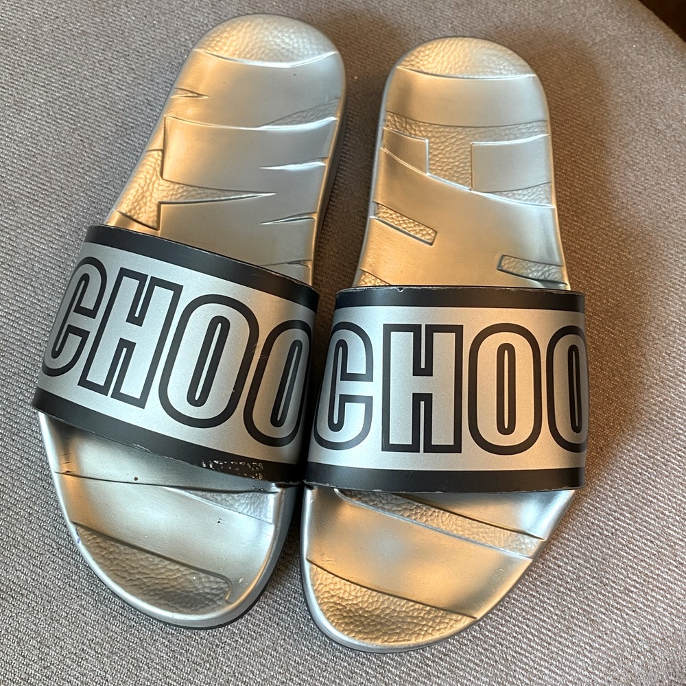 Jimmy Choo Slides - Black & Silver - Women’s Sz 7